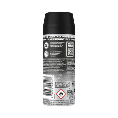 Lynx Deodorant Body Spray 72hr Antiperspirant Black - 165mL