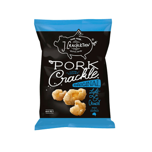 J Crackleton Pork Crackle Original - 40g