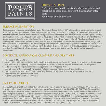 Porter's Paints WB Prepare Prime - 400ml