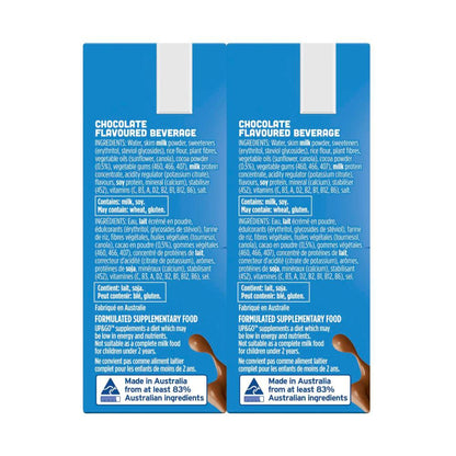 Sanitarium Up&go No Added Sugar Liquid Breakfast Choc Ice 6x250ml - 1.5L