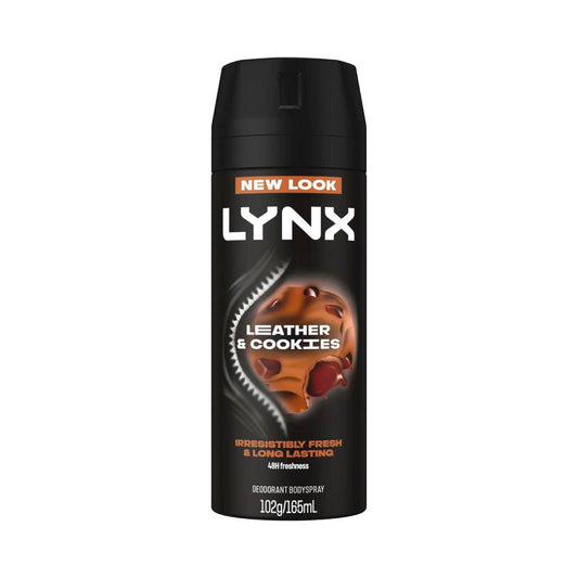 Lynx Deodorant Body Spray Leather & Cookies - 165mL