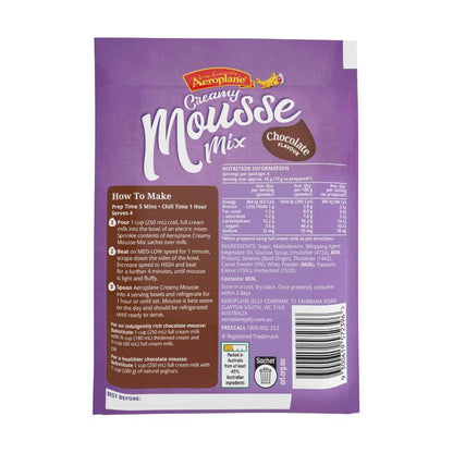 Aeroplane Mousse Chocolate - 65g