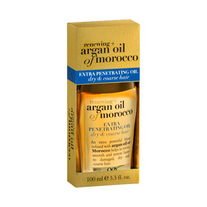 Ogx Renewing + Hydrating & Shine Argan Oil Of Morocco Extra Penetrating Oil For Damaged & Heat Styled Hair - 100mL