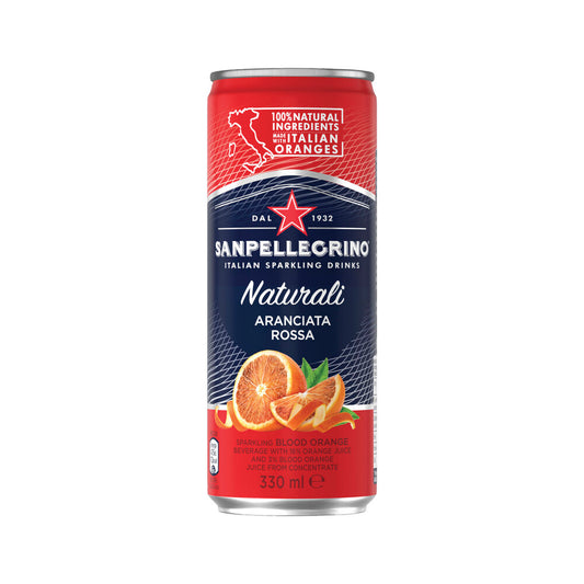 Sanpellegrino Aranciata Rossa Drink Cans - 4 pack