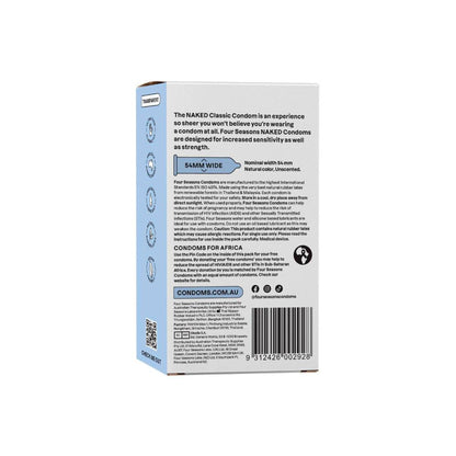 Four Seasons Naked assic Condoms - 12 pack