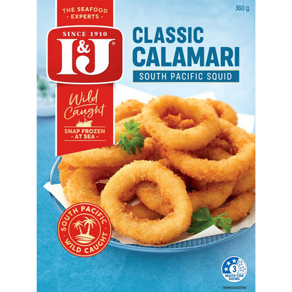 I&j Classic South Pacific Calamari Rings 360g