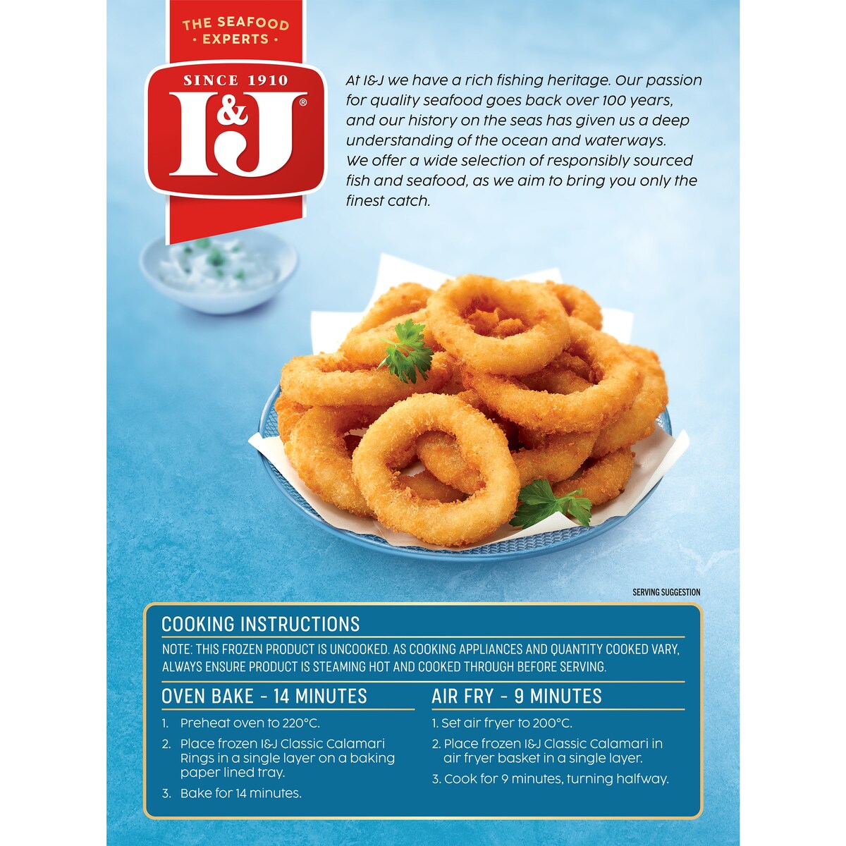 I&j Classic South Pacific Calamari Rings 360g