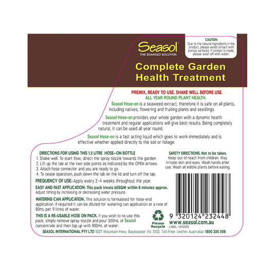 Seasol The Complete Garden Health Treatment - 1.2L
