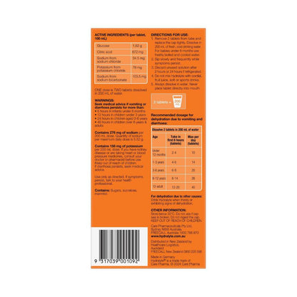 Hydralyte Effervescent Tablets Orange - 40 pack