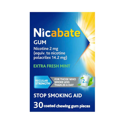 Nicabate Chewing Gum 2Mg - 30 pack