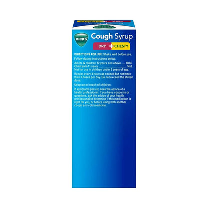 Vicks 2 In1 Relief Cough Syrup - 200mL