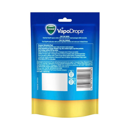 Vicks Vapodrop Butter Menthol Lozenges - 42 pack