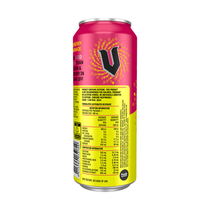 V Energy Drink Can Raspberry - 500mL