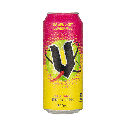 V Energy Drink Can Raspberry - 500mL