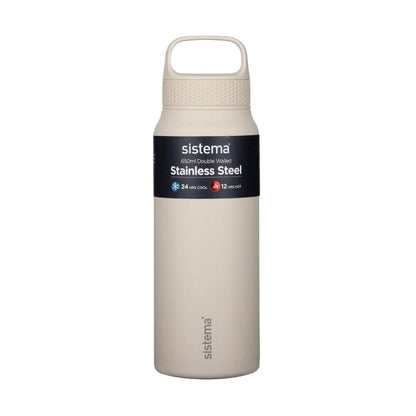 Sistema Stainless Steel Doubled Walled Bottle 650ml - 1 each