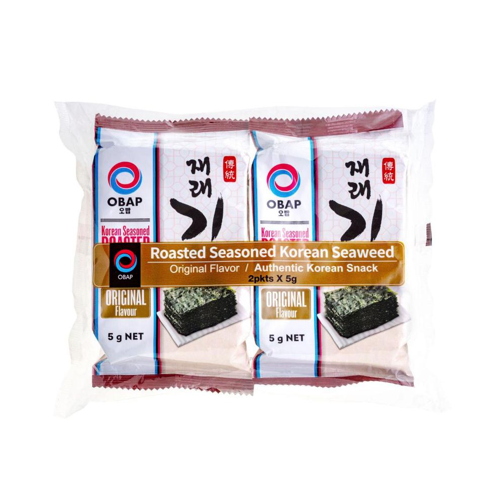 OBAP Roasted Seasoned Seaweed 2 Pack - 10g