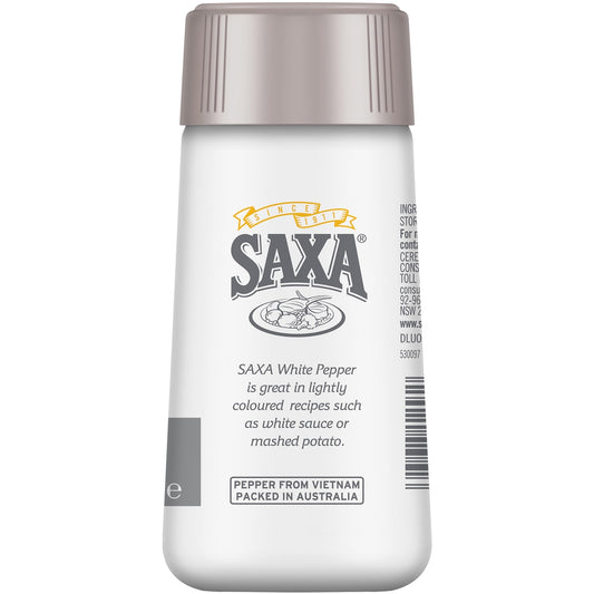 Saxa Fine White Pepper 50g