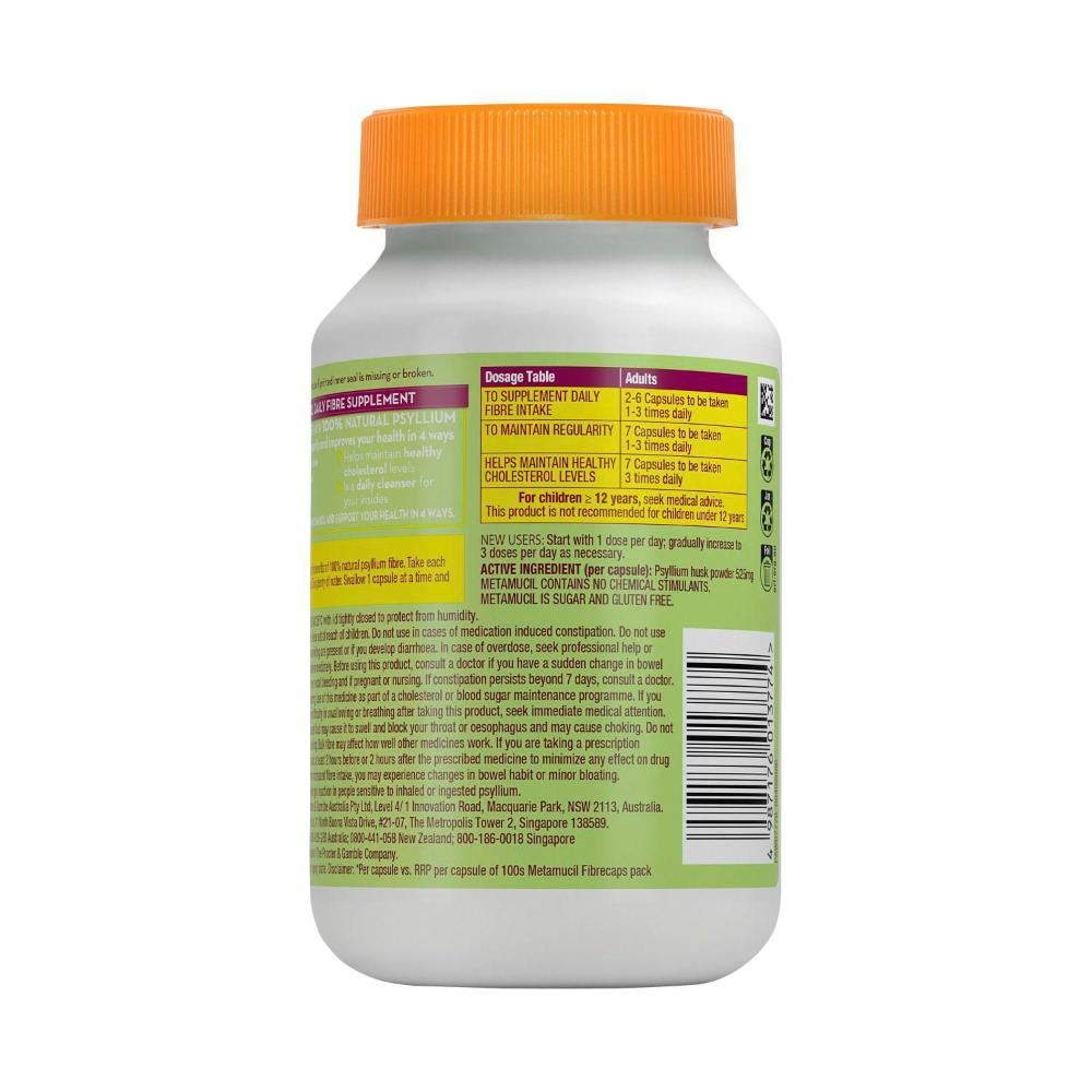 Metamucil Fibre Capsules Daily Fibre Supplement - 300 pack