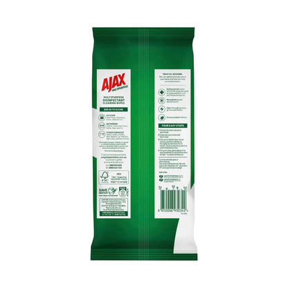 Ajax Eco Antibacterial Multipurpose Disinfectant Wipes Vanilla & Berries - 110 pack