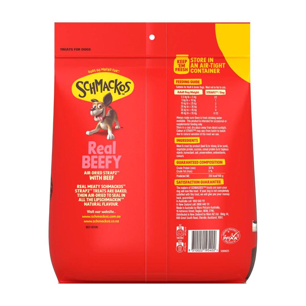Schmackos Strapz With Beef Dog Treats - 1kg