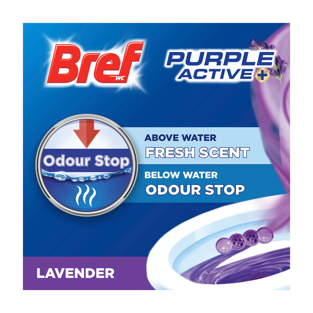 Bref Purple Active Rim Block Lavender Toilet eaner - 50g