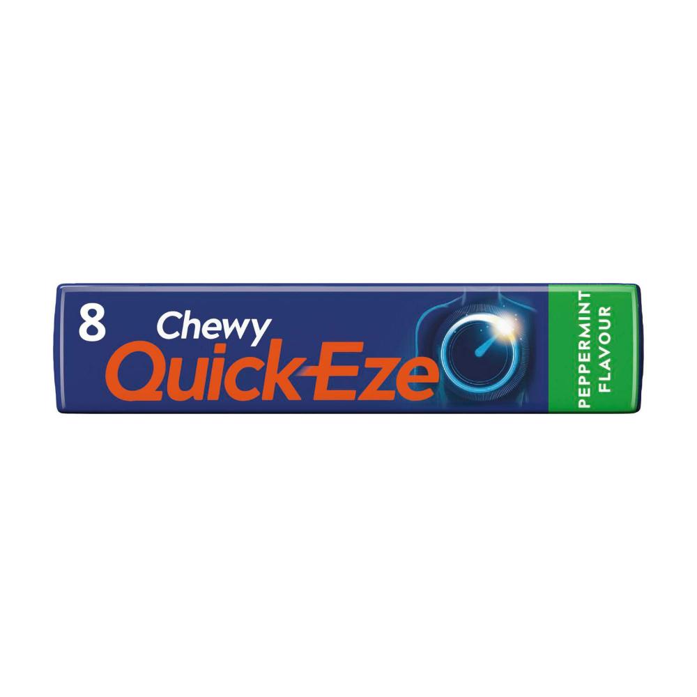 Quick Eze Chewy Heartburn & Acid Indigestion Peppermint Flavour Tablets - 1 Pack