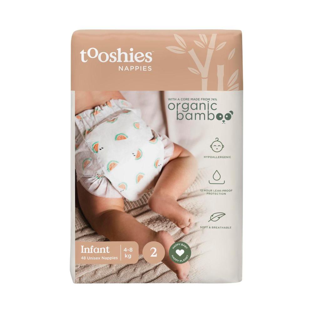 Tooshies Eco Nappies Size 2 Infant - 48 Pack