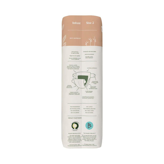 Tooshies Eco Nappies Size 2 Infant - 48 Pack