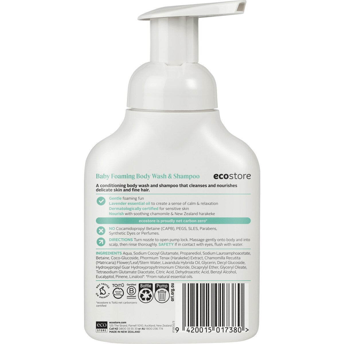 Ecostore Baby Foaming Body Wash & Shampoo 250ml