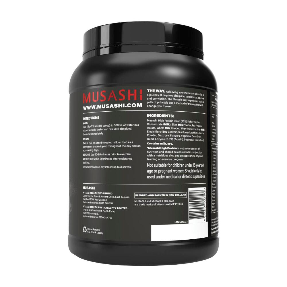 Musashi P30 High Protein Powder Chocolate Milkshake - 900g