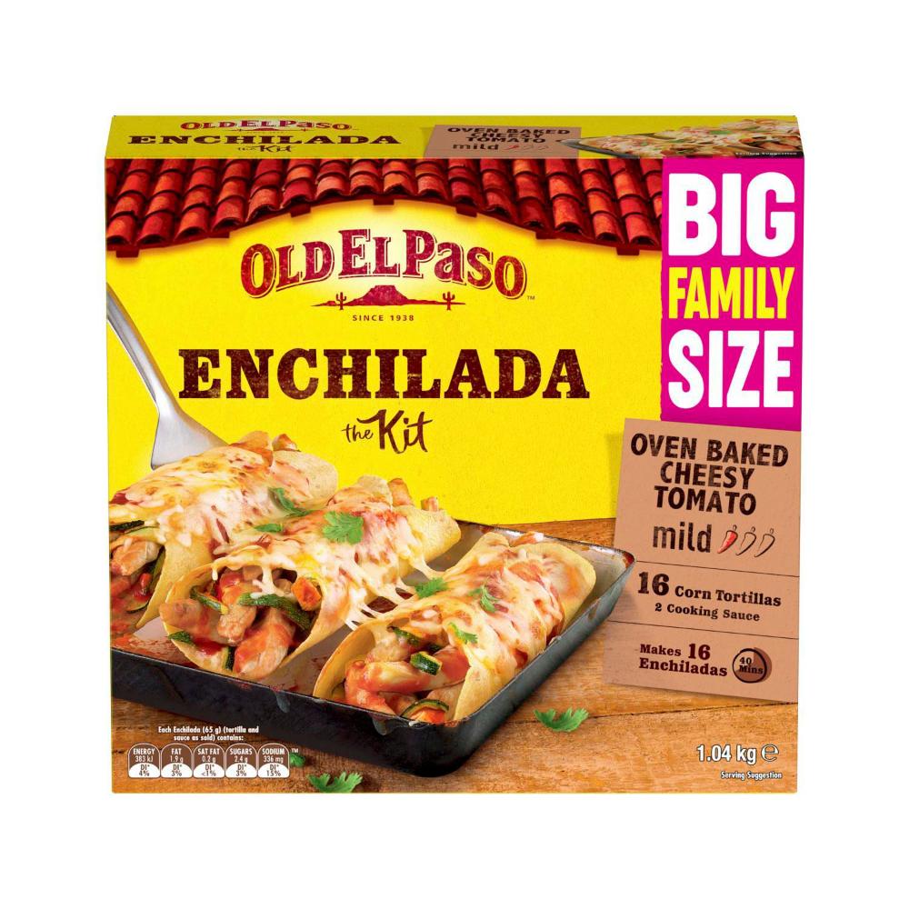 Old El Paso Family Enchilada Kit Mexican Style - 1.04kg
