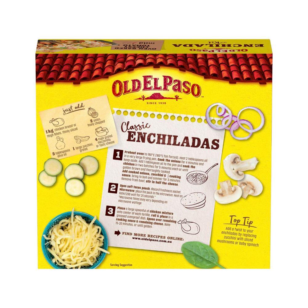 Old El Paso Family Enchilada Kit Mexican Style - 1.04kg