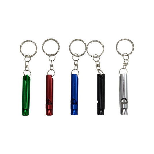 Key Essentials Key Ring Whistle - 57mm - Steel - Assorted Colours