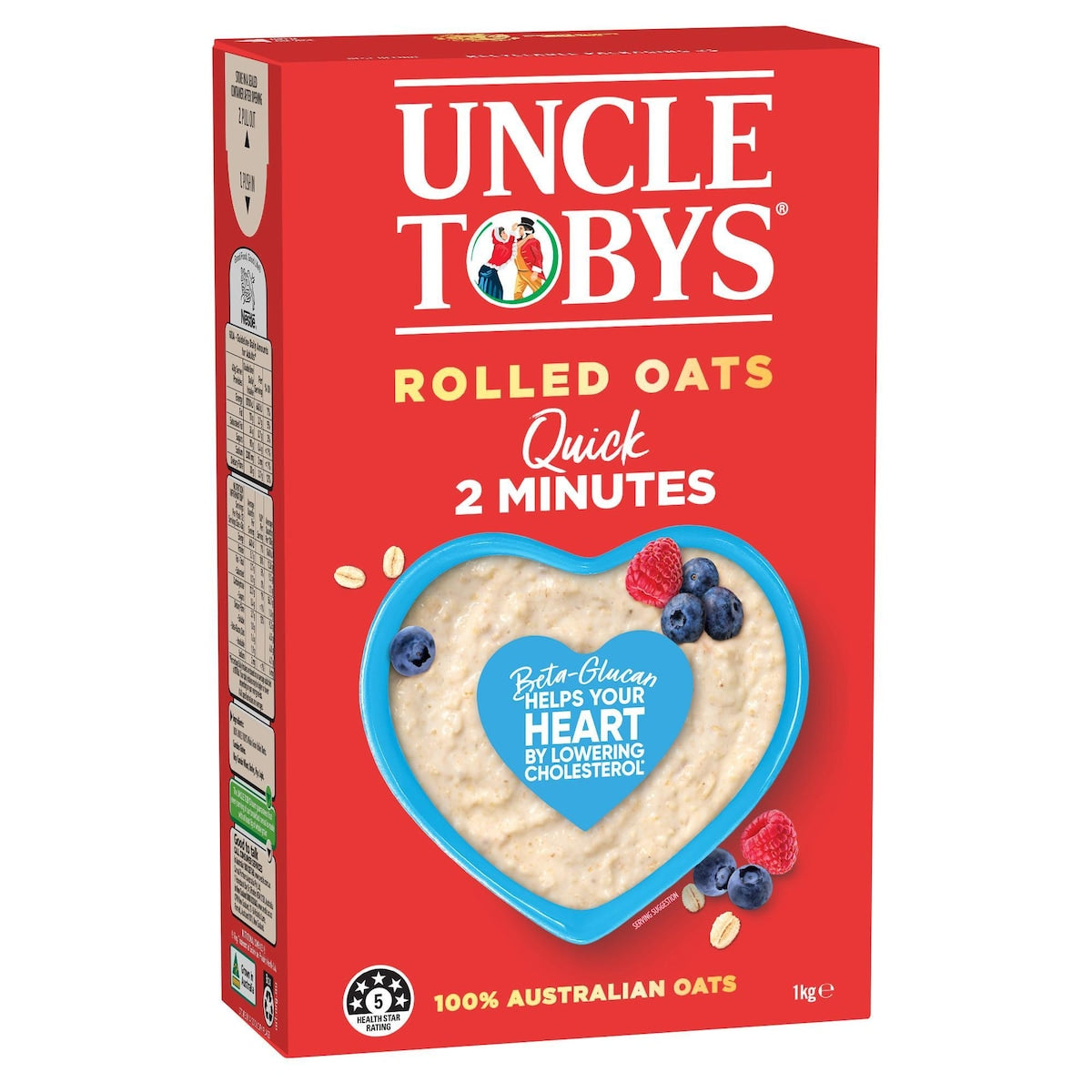Uncle Tobys Rolled Oats Quick Porridge 1kg