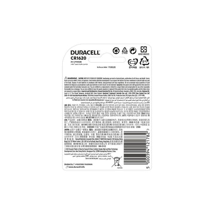 Duracell Specialty 1620 Lithium Coin Batteries - 1 Pack