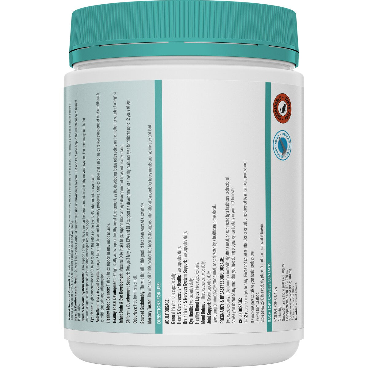 Swisse Odourless High Strength Wild Fish Oil Soft Capsules 200 pack