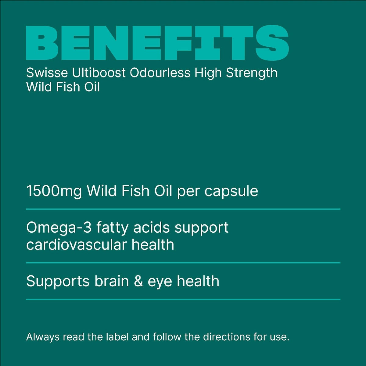 Swisse Ultiboost Odourless High Strength Wild Fish Oil 200 Pack