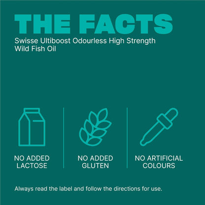 Swisse Odourless High Strength Wild Fish Oil Soft Capsules 200 pack