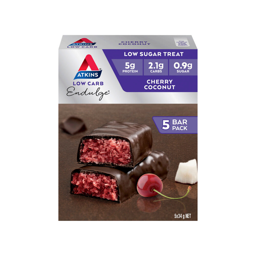 Atkins Low Carb Endulge Bar Cherry Coconut 5x34g - 170g