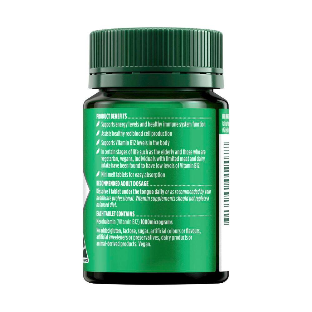 Nature's Own Activated Methyl B12 Vitamin B Tablets For Energy - 60 pack