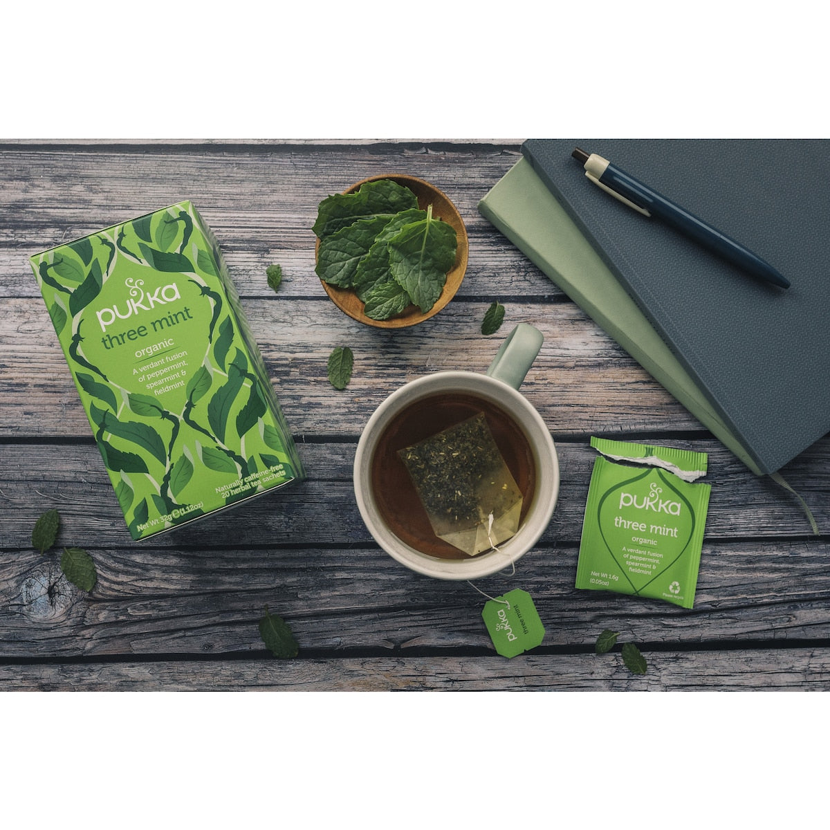 Pukka Tea Bags Three Mint 20 Pack