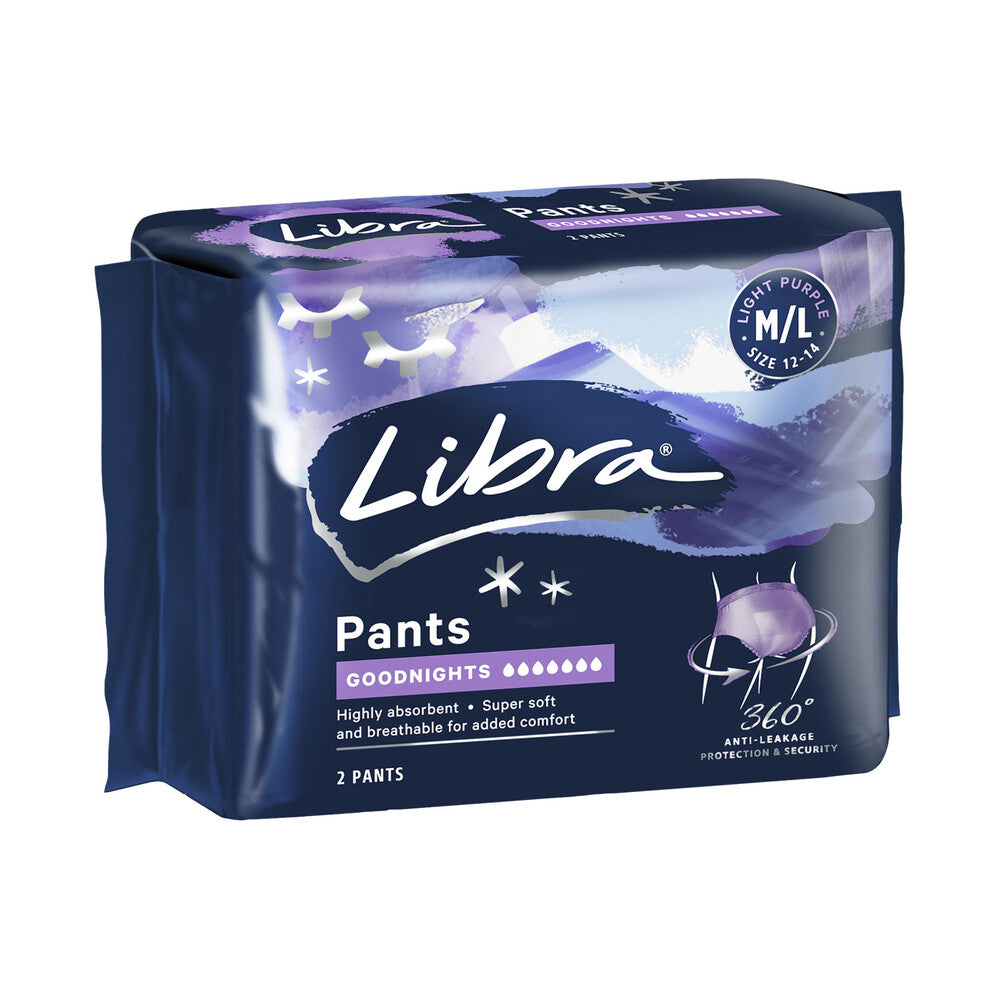 Libra Night Pants Large - 2 pack