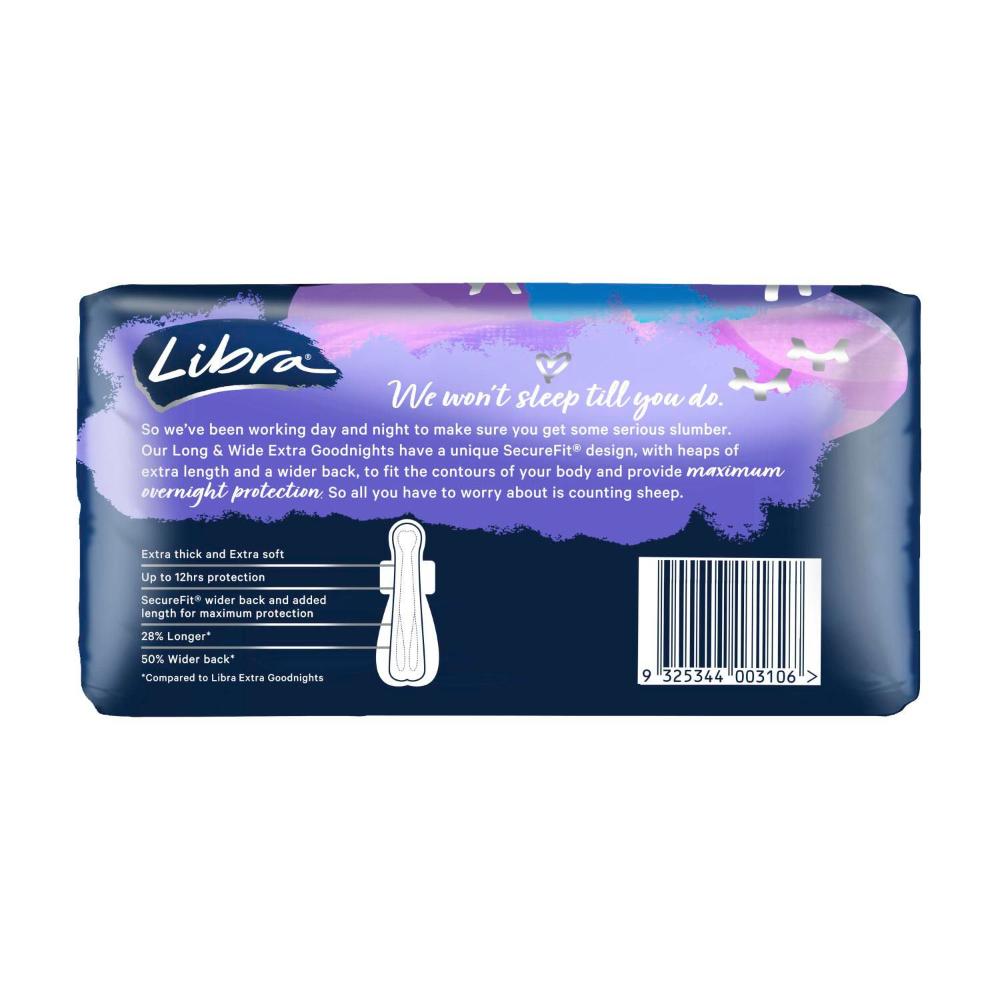 Libra Goodnight Extra Long & Wide - 6 pack