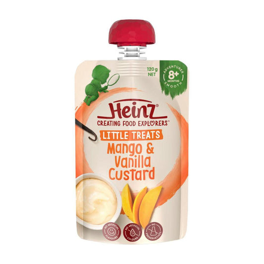 Heinz Mango & Vanilla Custard Baby Food Pouch 8 Months+ - 120g