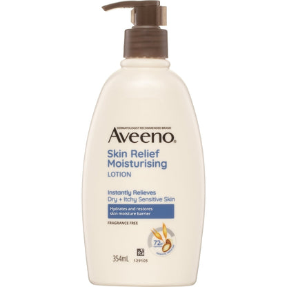 Aveeno Skin Relief Fragrance Free Body Lotion Dry Sensitive Skin 354ml