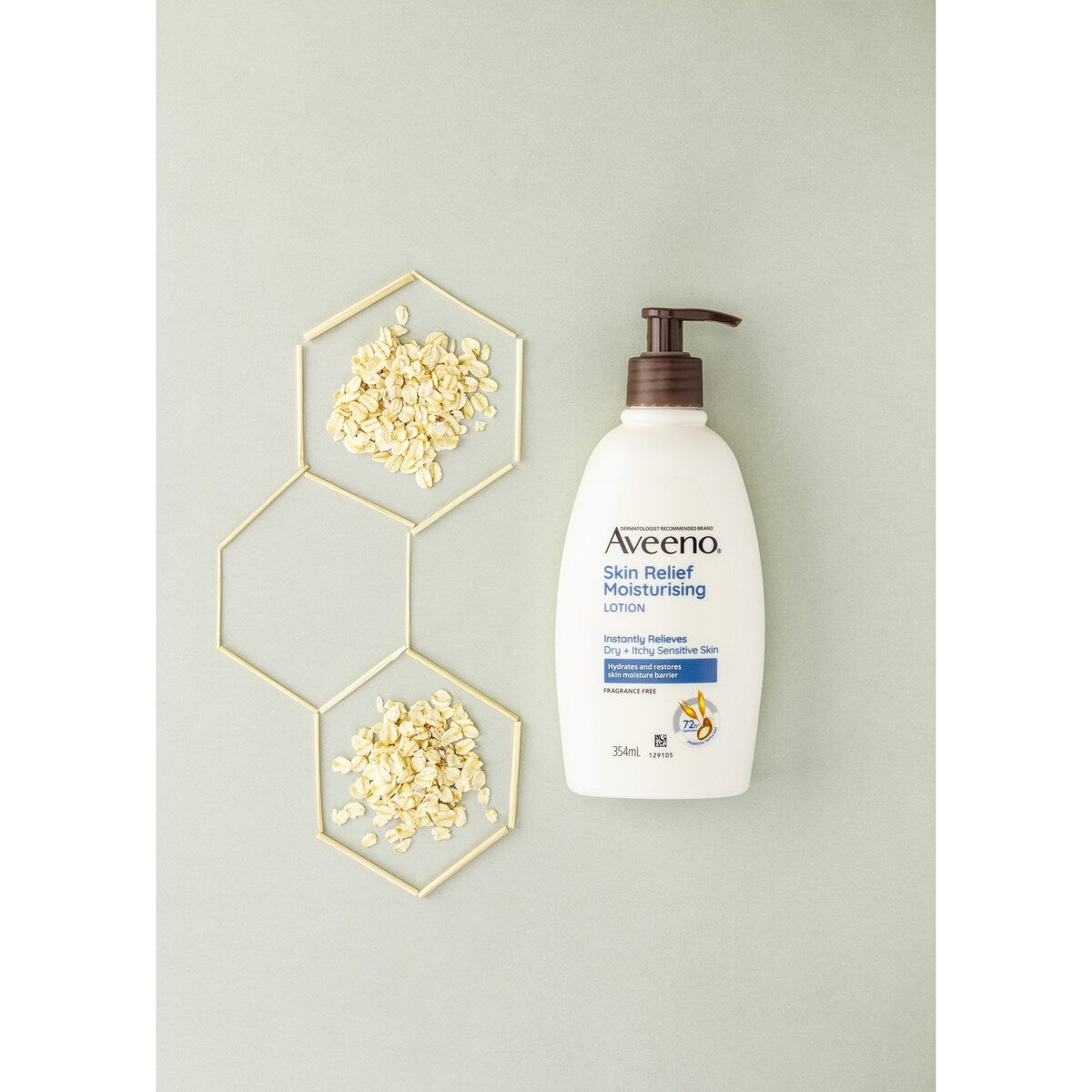 Aveeno Skin Relief Fragrance Free Body Lotion Dry Sensitive Skin 354ml