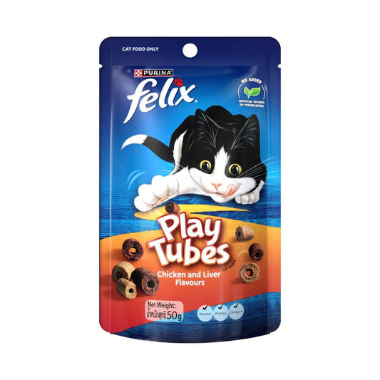 Felix Play Tubes Chicken And Liver Cat Treats - 50g
