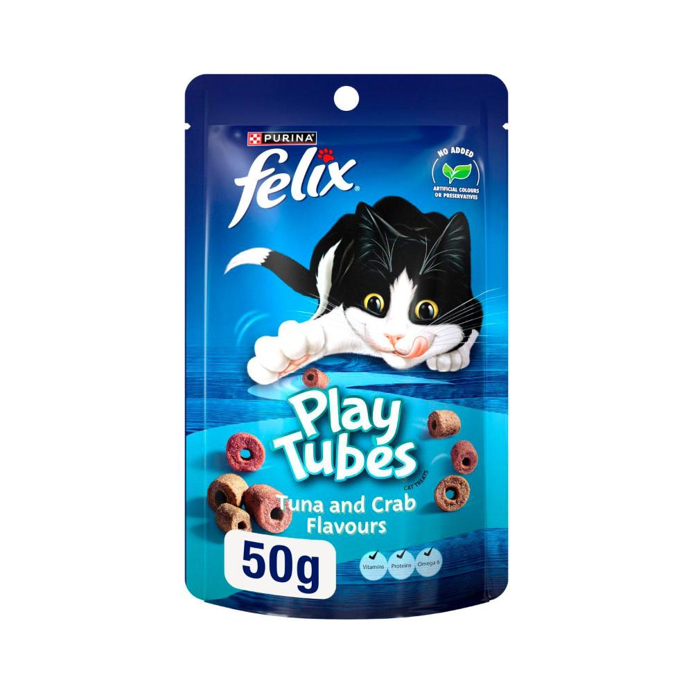 Felix Play Tubes Tuna And Crab Cat Treats - 50g