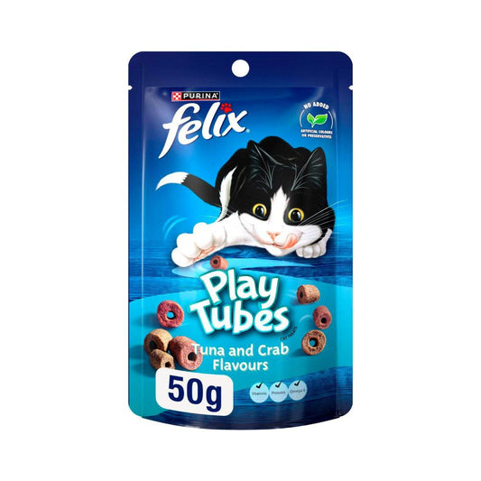 Felix Play Tubes Tuna And Crab Cat Treats - 50g