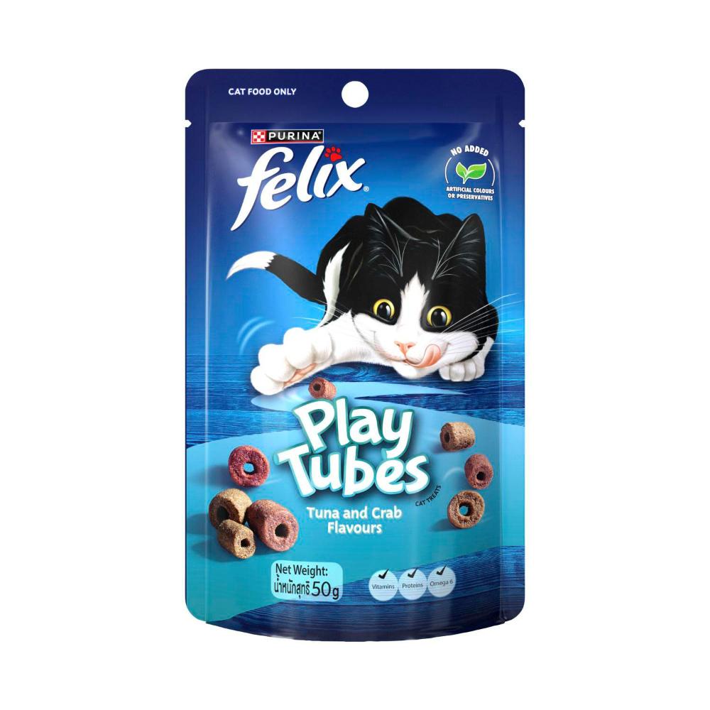 Felix Play Tubes Tuna And Crab Cat Treats - 50g